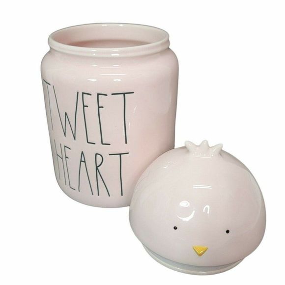 Rae Dunn Easter LL TWEET HEART Pink Canister Top - Picture 7 of 10